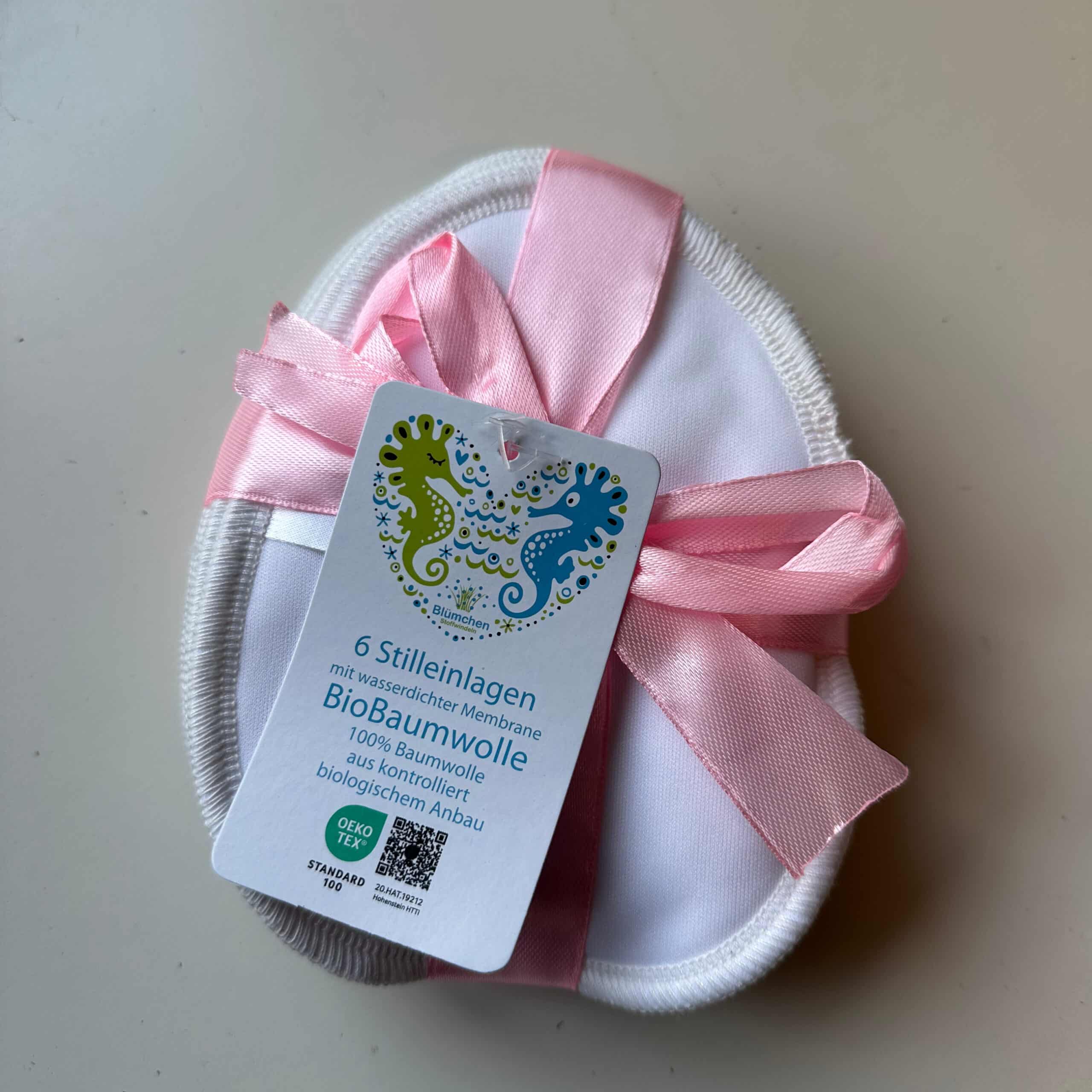 Wasbare zoogkompressen Soft van Blümchen van biologisch katoen 6 stuks zacht herbruikbaar en ademend