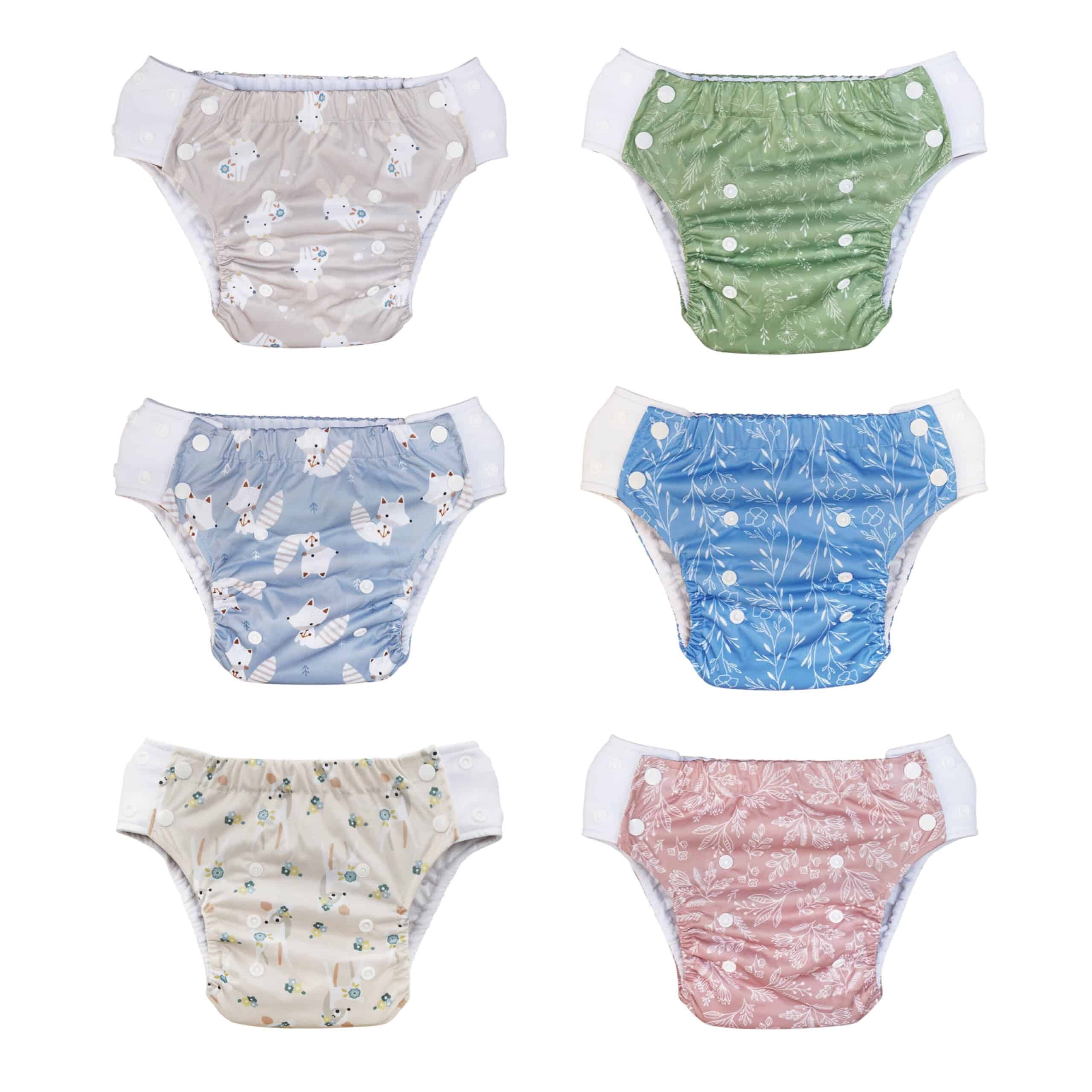 Blümchen wasbare zwemluier en oefenbroekje in diverse dessins voor baby en peuter