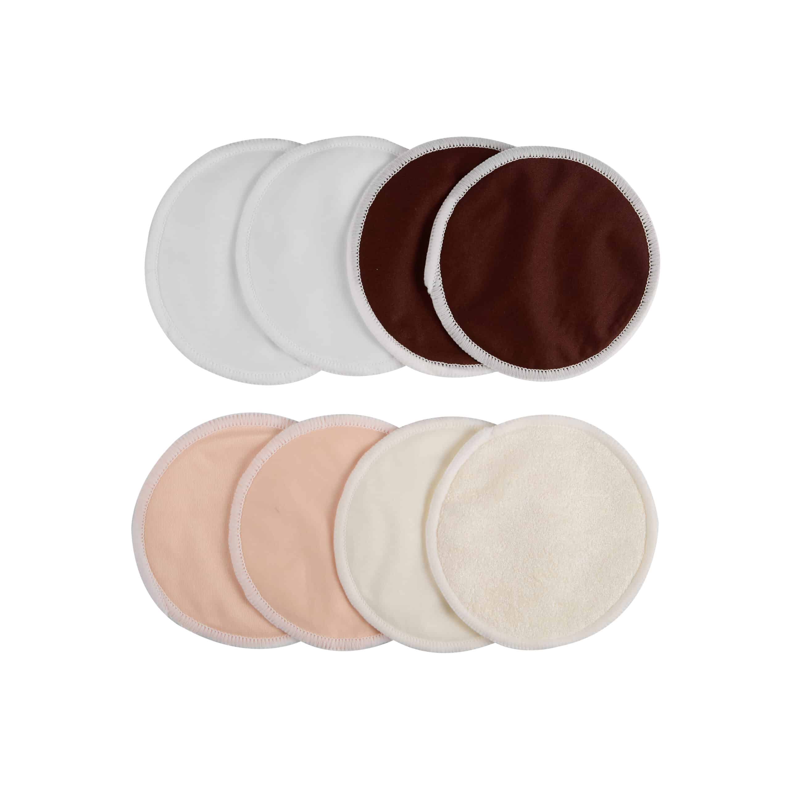 Wasbare zoogkompressen in vier kleuren van Fraupow.