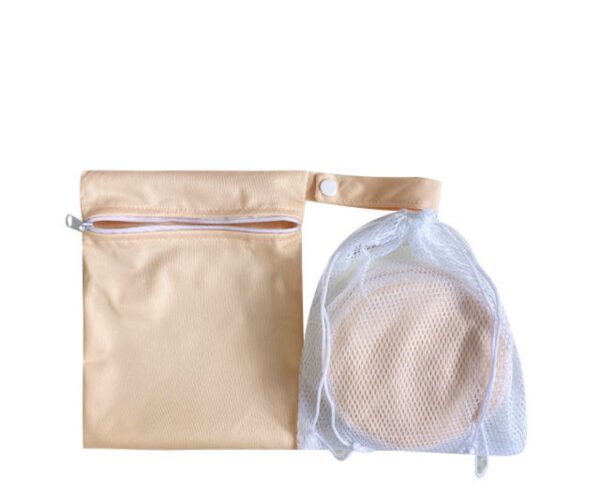 Fraupow wasbare zoogkompressen in wasnetje.