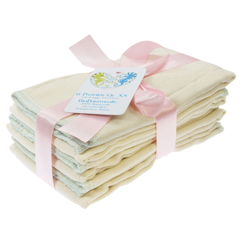 Kleine maat XS Prefold van biologisch katoen Twill, van Blumchen.