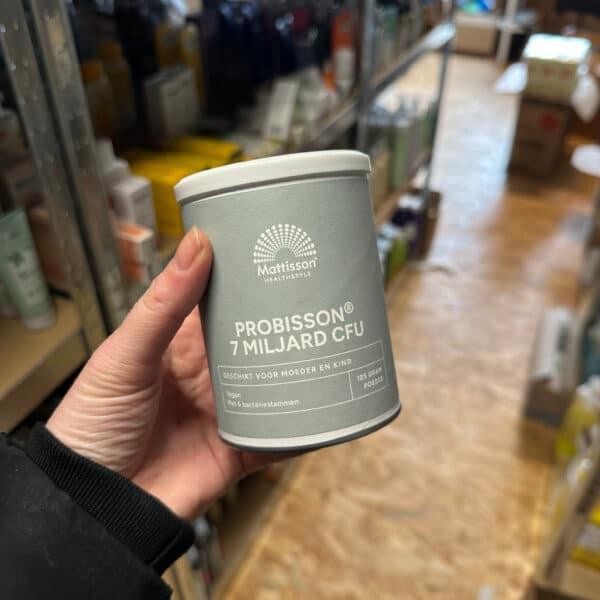 Mattisson probiotica poeder moeder en kind 125 gram verpakking