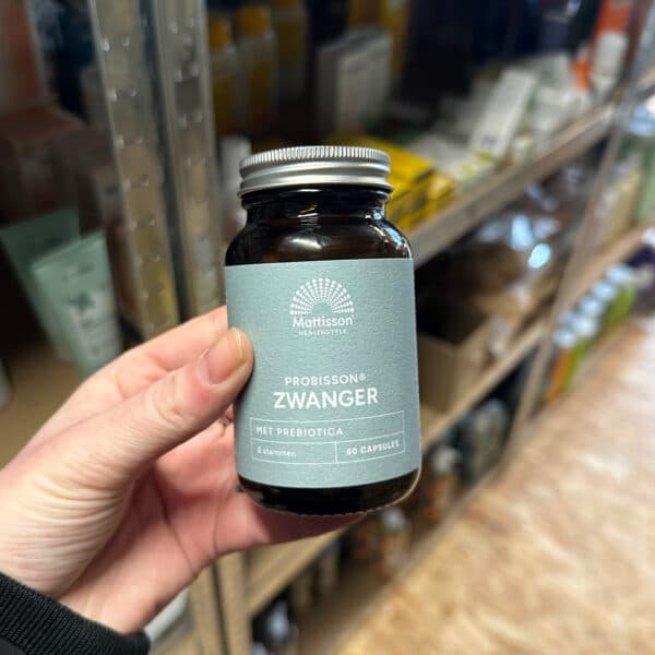 Mattisson probiotica zwanger met prebiotica 60 capsules verpakking