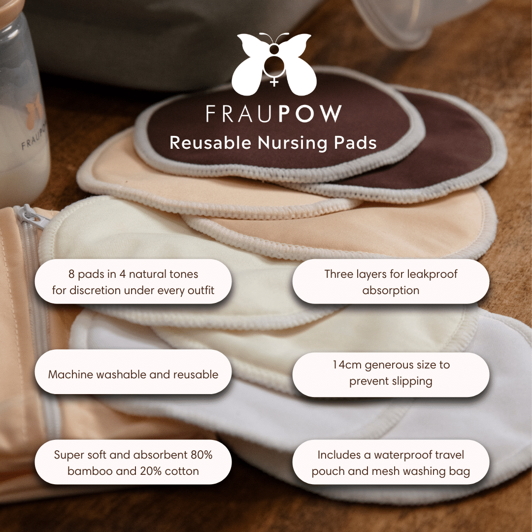 Wasbare Zoogkompressen - Bamboe Katoen - 8 stuks - Fraupow - Afbeelding 10