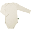 Biologisch katoenen romper van Lotties. Met lange mouw in ecru kleur.