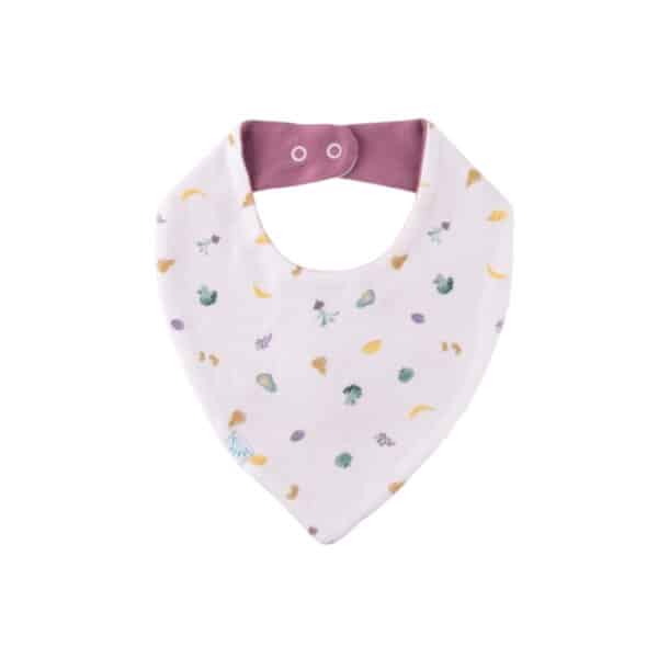 Bandana kwijlslabbetje biologisch katoen fruits & veggies Popolini