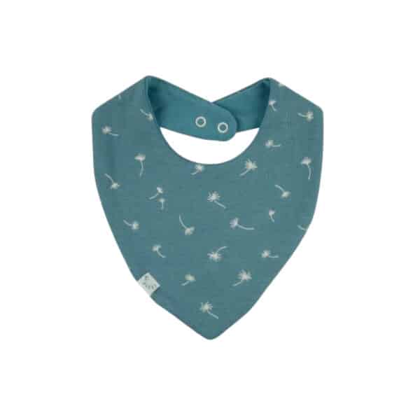 Popolini bandana kwijlslab vintage blue biologisch katoen