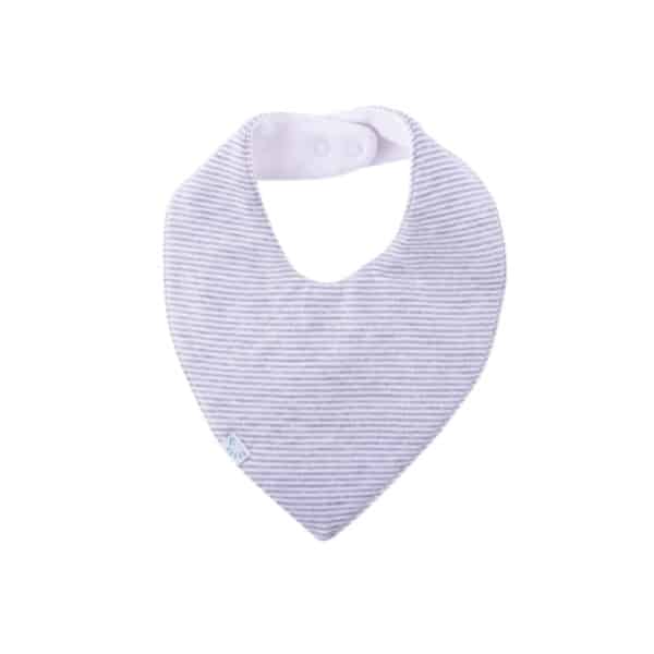 Popolini bandana kwijlslab grijs ecru biologisch katoen