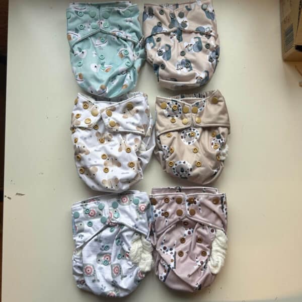 Blümchen wasbare All-in-One luier met drukknopen voor baby’s van 3 tot 15 kg