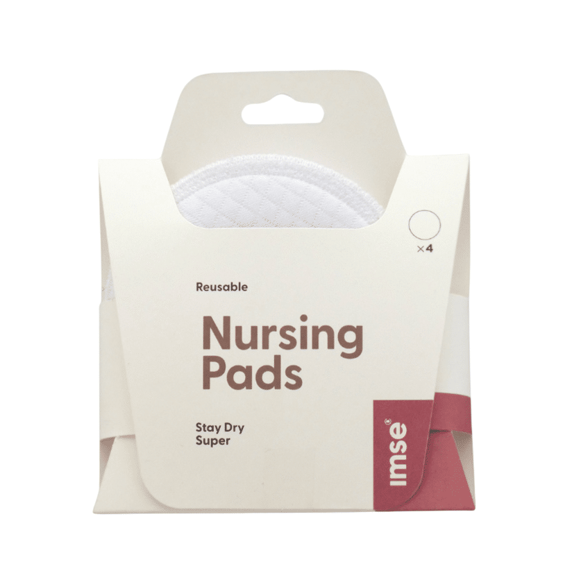 wasbare zoogkompressen stay dry super. In kleur wit, 4 stuks.