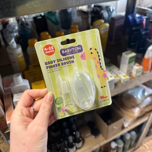 Siliconen baby vingertandenborstel 2 stuks – Babyton