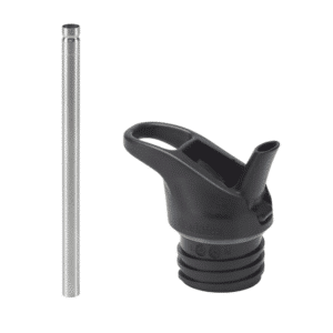 Klean Kanteen Flip sportdop met RVS rietje.