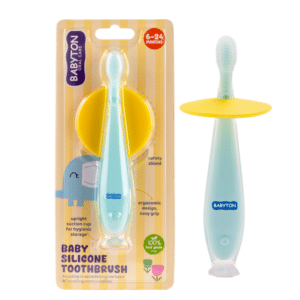 Siliconen Baby Tandenborstel Met Veiligheidsschild - Babyton