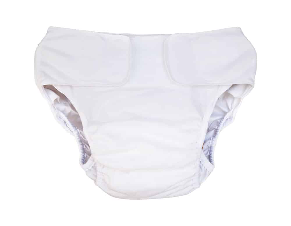 Wasbare Luier Overbroek - Junior / Volwassene - Wit - Blümchen