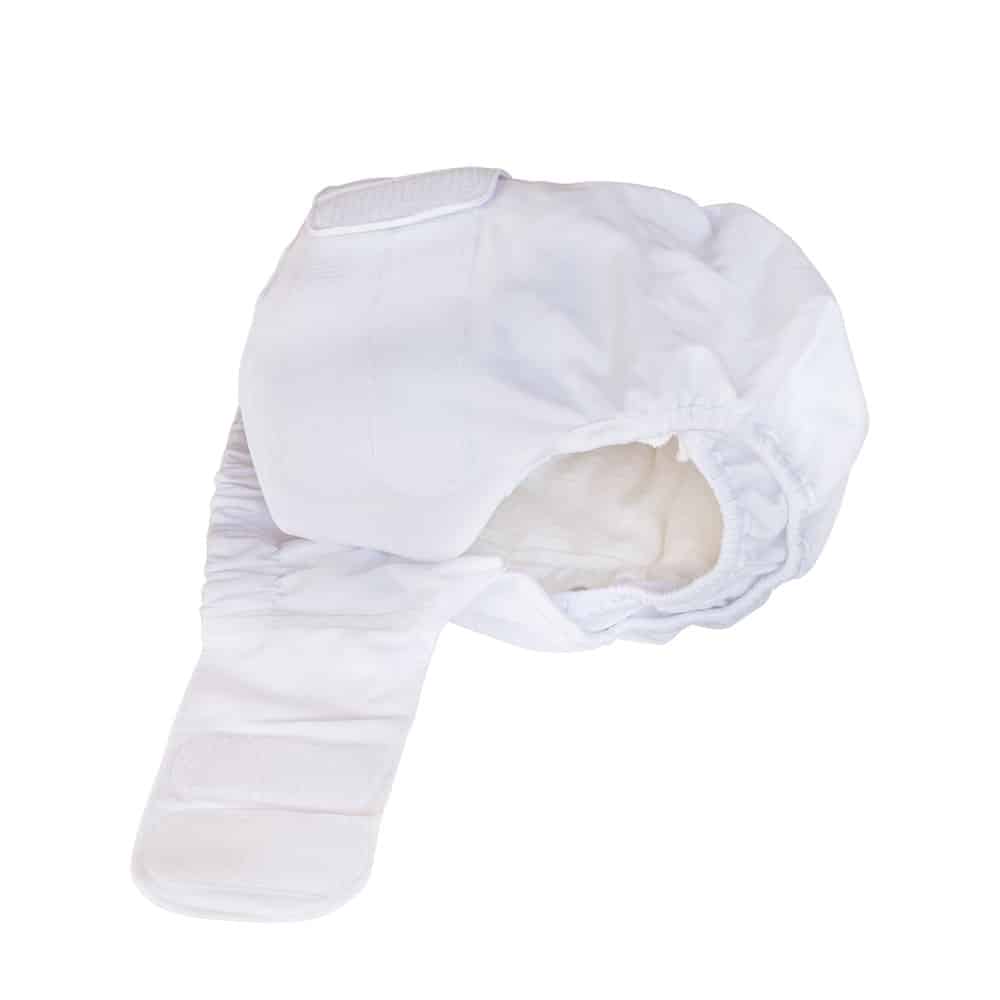 Wasbare Luier Overbroek - Junior / Volwassene - Wit - Blümchen - Afbeelding 4