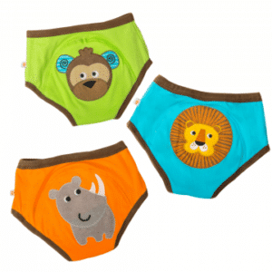 Oefen Onderbroekjes - Biologisch Katoen - Boys Safari - Zoocchini