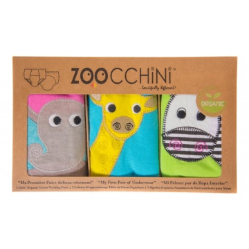 Zoocchini oefen onderbroekjes in verpakking.