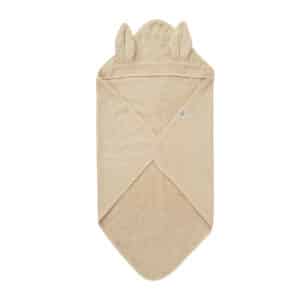 Baby badcape Rabbit van biologisch katoen – Summerville Organic sandshell badcape