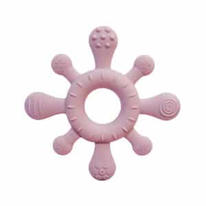 Siliconen bijtspeeltje voor baby van Summerville Organic – kleur pale mauve