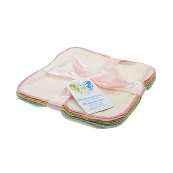 Wasbare billendoekjes Blumchen biologisch katoen set van 10 voor baby