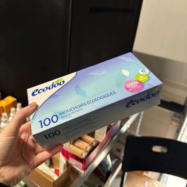 Ecodoo eco tissues box met 100 milieuvriendelijke papieren tissues
