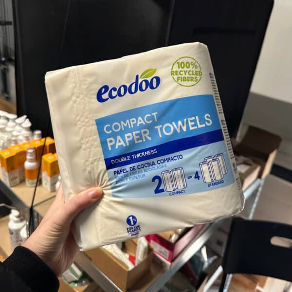 Compacte keukenrol van Ecodoo milieuvriendelijk keukenpapier