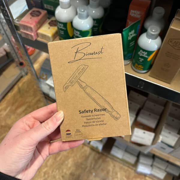 Safety razor scheermes rose gold met reservemesjes – Biowust