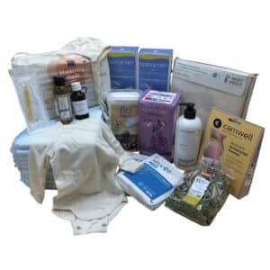 Natuurlijk duurzaam kraampakket excellent uitgebreid pakket met essentiële en duurzame producten voor moeder en baby tijdens kraamtijd