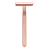 Rose Gold kleurig scheermes van messing, Safety Razor van Biowust.