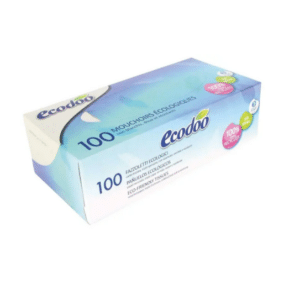 Ecodoo ecologische tissues in een kartonnen box.