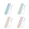 Minikoioi siliconen rietjes met borsteltje in vier kleuren.