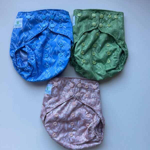 Blumchen overbroekje Floral met drukknopen van gerecycled polyester voor wasbare luiers