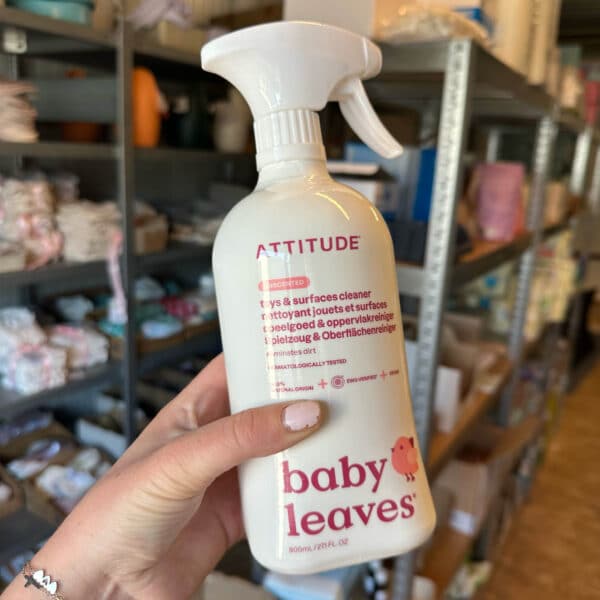 Attitude Baby Leaves natuurlijke speelgoed en oppervlaktereiniger 800 ml