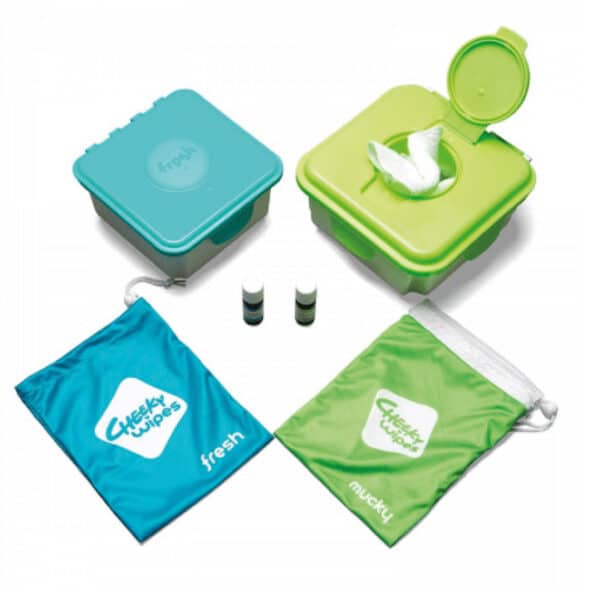 Cheeky Wipes all-in-one kit biologisch katoen baby verzorging