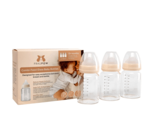 Glazen Babyflessen - 3 x 180 ml - Fraupow