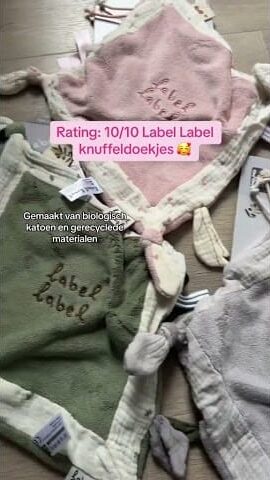 Knuffeldoekje Biologisch Katoen & Gerecycled Pluche – Label Label