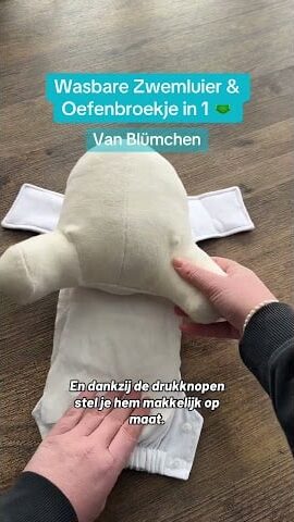 Wasbare Zwemluier & Oefenbroekje In Eén – Blümchen