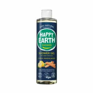 Happy Earth natuurlijke douchegel Lemon Sandelwood 300 ml