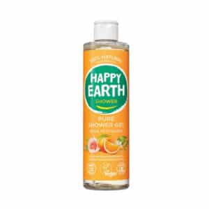 Happy Earth natuurlijke douchegel Rose Petitgrain 300 ml