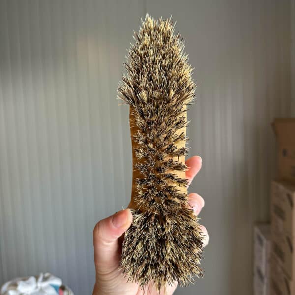 EcoLiving schrobborstel met natuurlijke vezels voor keuken en huishouden