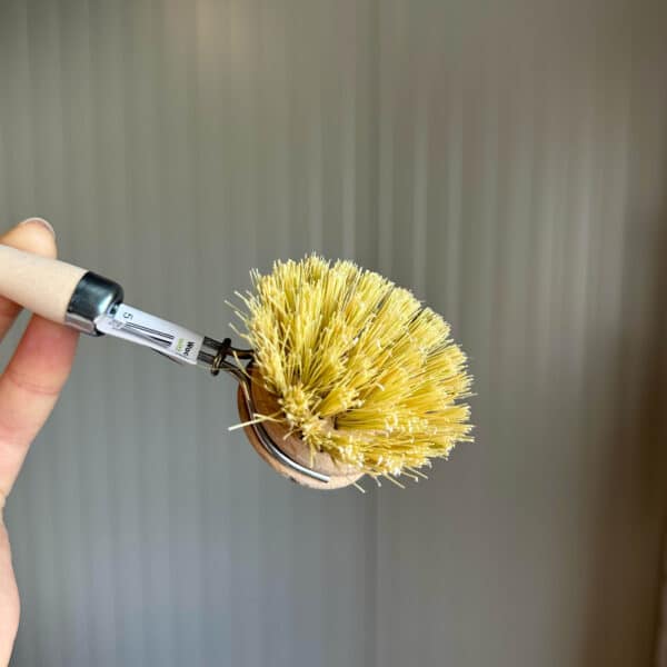 EcoLiving afwasborstel met natuurlijke vezels voor keuken en huishouden