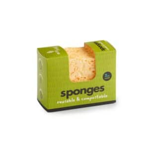 Plasticvrije Plantaardige Sponzen - 2 Stuks - EcoLiving