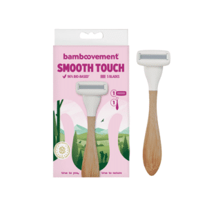 Bamboe scheermes Smooth Touch, met verwisselbare scheerkop van Bamboovement.