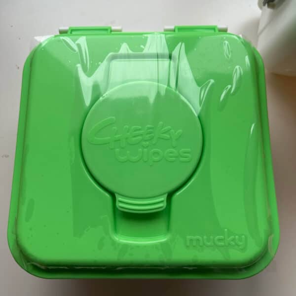 Cheeky Wipes box met deksel voor vuile herbruikbare babydoekjes