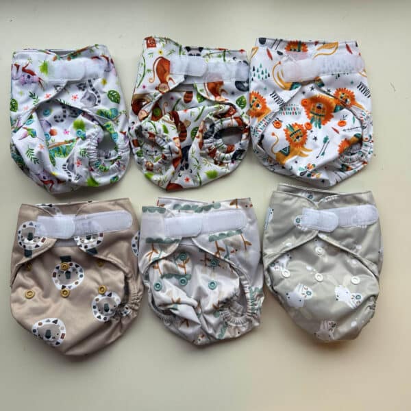 Blümchen overbroekje met klittenband voor newborn wasbare luiers