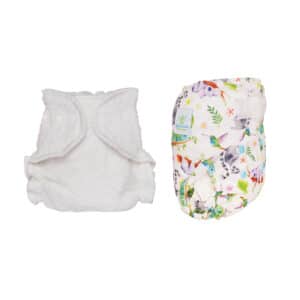 Blümchen newborn luierpakket met wasbare bamboe badstof luiers en waterdichte overbroekjes