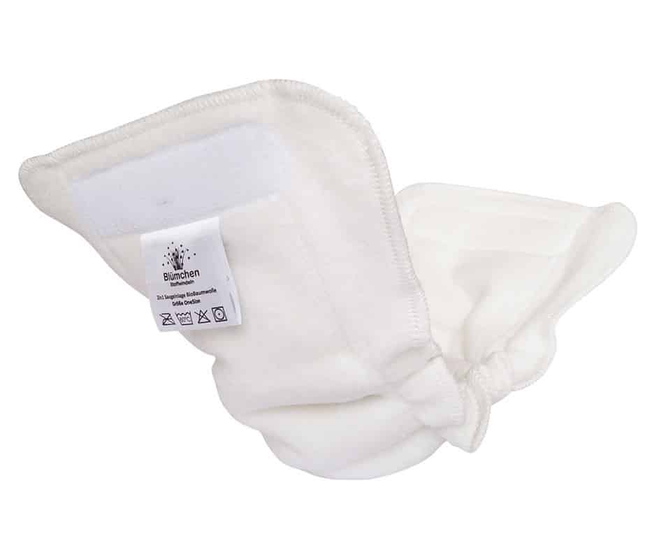 Inlegger Slimfit (Ai2) Met Klittenband - Biologisch Katoen - Blümchen